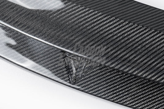 Future Design FD V2 Carbon Fiber FRONT LIP SPLITTER for Porsche Taycan Base 4S GTS