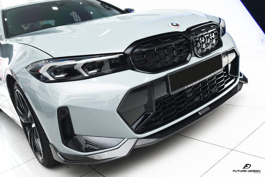 Future Design FD V2 Carbon Fiber Front Splitter for BMW G20 / G21 3 Series M340i 330i 2023-ON LCI - Performance SpeedShop