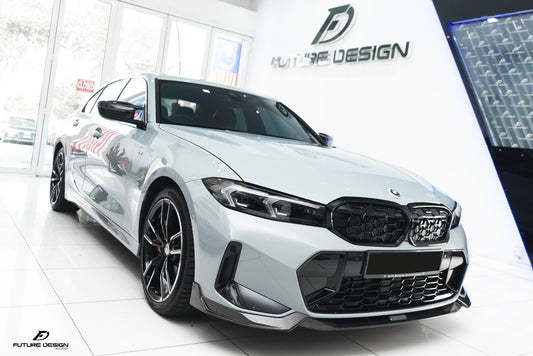 Future Design FD V2 Carbon Fiber Front Splitter for BMW G20 / G21 3 Series M340i 330i 2023-ON LCI - Performance SpeedShop