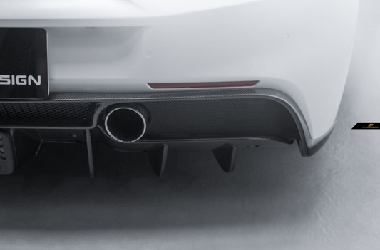 Ferrari 488 GTB & Spider 2016 2017 2018 2019 2020 with Aftermarket Parts - NVT Style Bumper Diffuser Upper Trim Carbon Fiber / FRP from Future Design