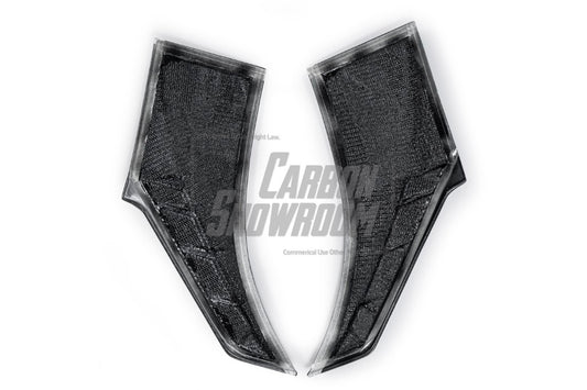 BMW X6 M60I M50I xDrive40i G06 (Fits Pre-LCI& LCI) 2020 2021 2022 2023 2024 with Aftermarket Parts - Front Fender Trim Overlay Carbon Fiber / FRP from Future Design