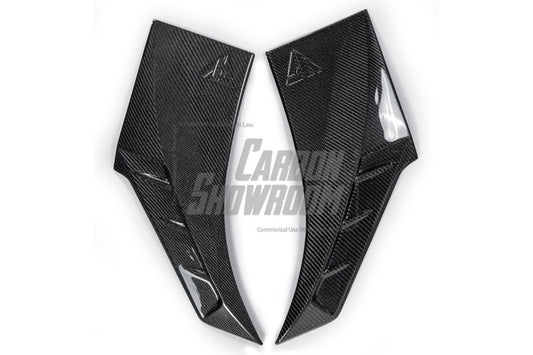 BMW X6 M60I M50I xDrive40i G06 (Fits Pre-LCI& LCI) 2020 2021 2022 2023 2024 with Aftermarket Parts - Front Fender Trim Overlay Carbon Fiber / FRP from Future Design