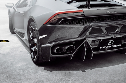 Aero Republic V Style Carbon Fiber Rear Bumper & Diffuser For Lamborghini Huracan LP580 LP610