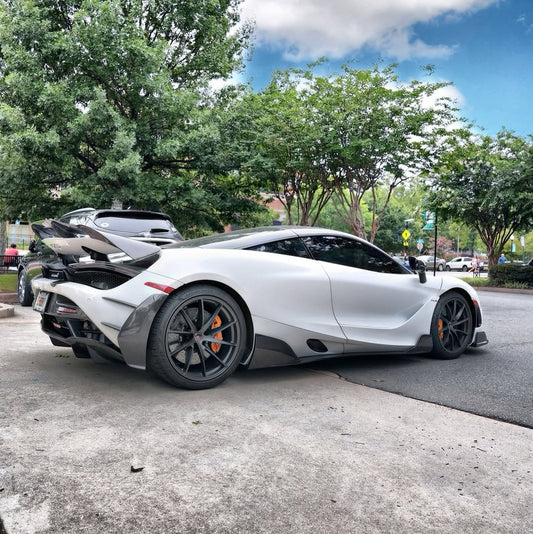 Future Design Carbon McLaren 720S Carbon Fiber Rear Bumper Side Valences - Performance SpeedShop