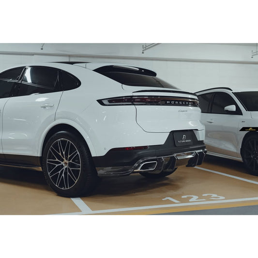 Future Design Carbon Fiber REAR DIFFUSER for Porsche Cayenne Coupe 9Y3