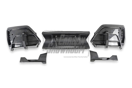 BMW X2 IX2 sDrive28i xDrive28i U10 (with M-Sport bumper) 2024-ON with Aftermarket Parts - Rear Diffuser Dry Pre-preg Carbon Fiber / FRP from Future Design