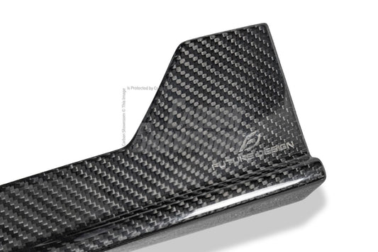 BMW X2 IX2 M35i sDrive28i xDrive28i U10 (with M-Sport bumper) 2024-ON with Aftermarket Parts - V2 Front Lip Pre-preg Carbon Fiber / FRP from Future Design