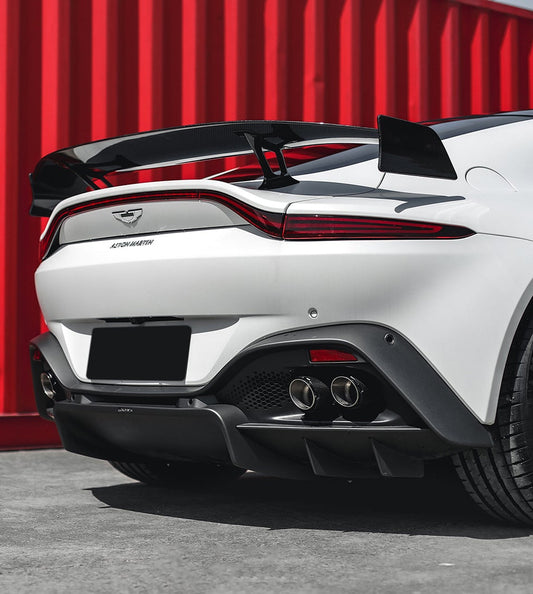 Aston Martin Vantage V8 V12 2019 2020 2021 2022 2023 with Aftermarket Parts - F1 Style Rear Wing Carbon Fiber from G Performance