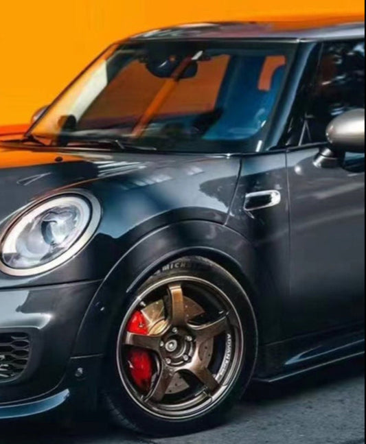 MINI Cooper JCW (John Cooper Works) S Base F56 2014 2015 2016 2017 2018 Pre-LCI & 2019 2020 2021 First LCI & 2022-ON Second LCI with Aftermarket Parts - AG Style Widebody Wheel Arches Carbon Fiber from G Performance