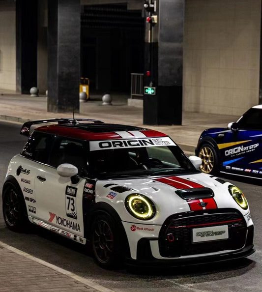 MINI Cooper JCW (John Cooper Works) S Base F56 & 2014 2015 2016 2017 2018 Pre-LCI & 2019 2020 2021 First LCI & 2022-ON Second LCI with Aftermarket Parts - AG Style Hood Carbon Fiber / FRP from G Performance