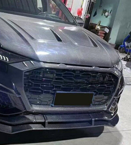 Audi RSQ8 2021-ON with Aftermarket Parts - Front Kidney Grill Carbon Fiber from Geex Village