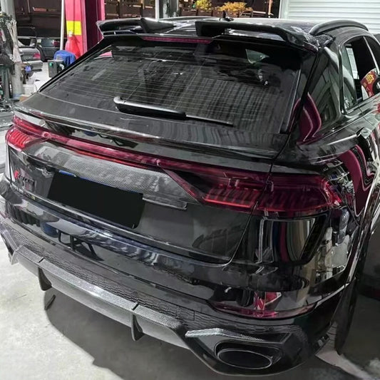 Audi SQ8 Q8 (Exhaust tips not included) 2020-ON with Aftermarket Parts - Rear Diffuser Carbon Fiber from Geex Village