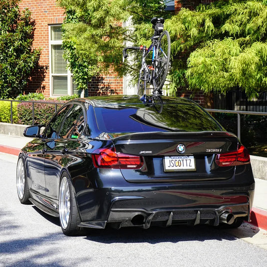 BMW 3 Series M Sport 340i 335i F30 2012 2013 2014 2015 2016 2017 2018 2019 with Aftermarket Parts - Rear Canards Carbon Fiber from Geex Village