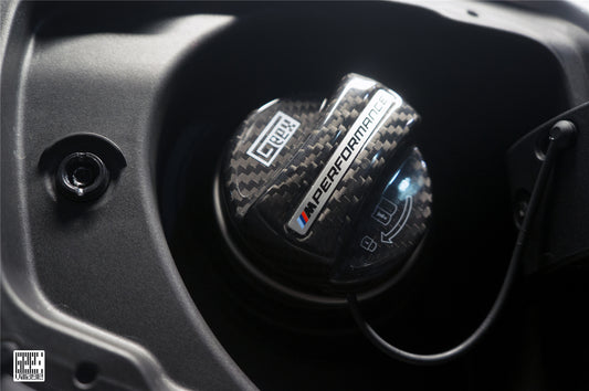 BMW 4 Series Gran Coupe M440i 430i G26 2022-ON with Aftermarket Parts - MP M Performance Style Fuel Filler Cap Carbon Fiber from Geex Village