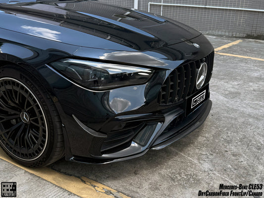 Mercedes Benz CLE-Class AMG CLE 53 2024-ON with Aftermarket Parts - Front Middle Lip Dry Pre-preg Carbon Fiber from Geex Village