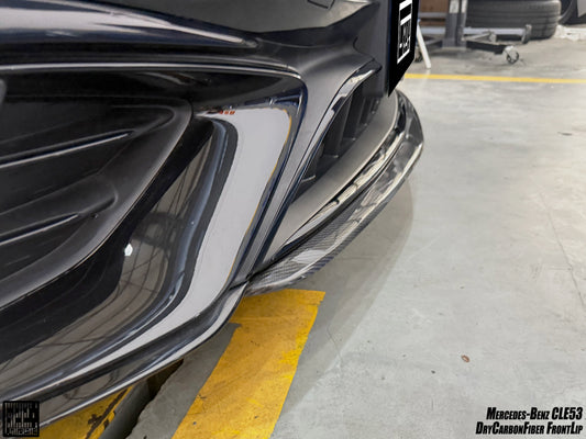 Mercedes Benz CLE-Class AMG CLE 53 2024-ON with Aftermarket Parts - Front Middle Lip Dry Pre-preg Carbon Fiber from Geex Village