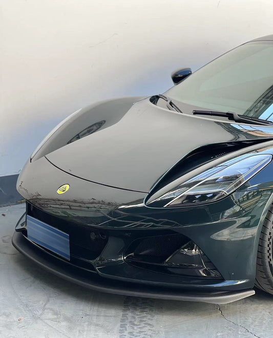 Lotus Emira 3.6 V6 2.0 Four-cylinder 2022-ON with Aftermarket Parts - GT4 Style Front Lip Carbon Fiber from Geex Village