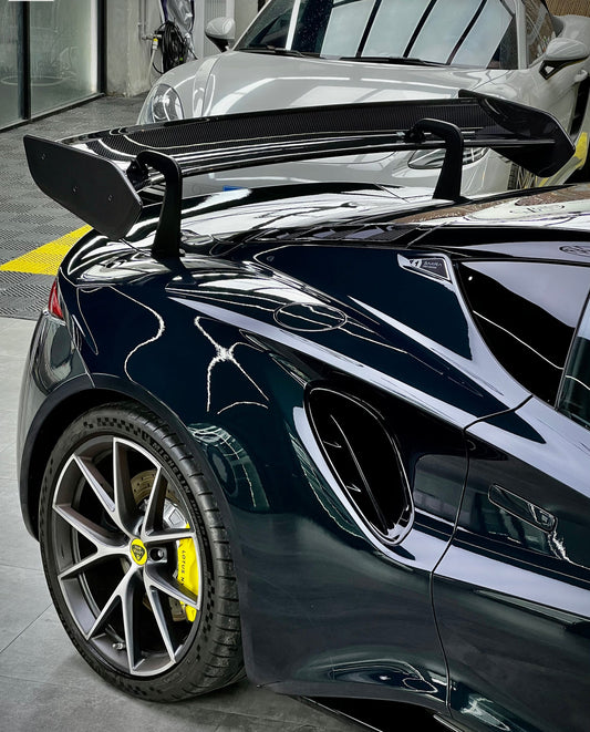 Lotus Emira 3.6 V6 2.0 Four-cylinder 2022-ON with Aftermarket Parts - GT4 Style Rear Wing Carbon Fiber from Geex Village