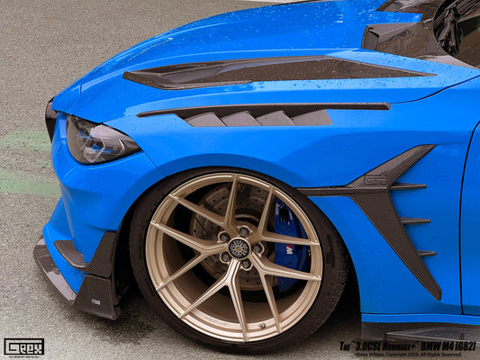 BMW M4CSL M4CS M4C M4 G82 G83 2021-ON with Aftermarket Parts - Hommage+ Front Fenders Carbon Fiber / FRP from Geex Village