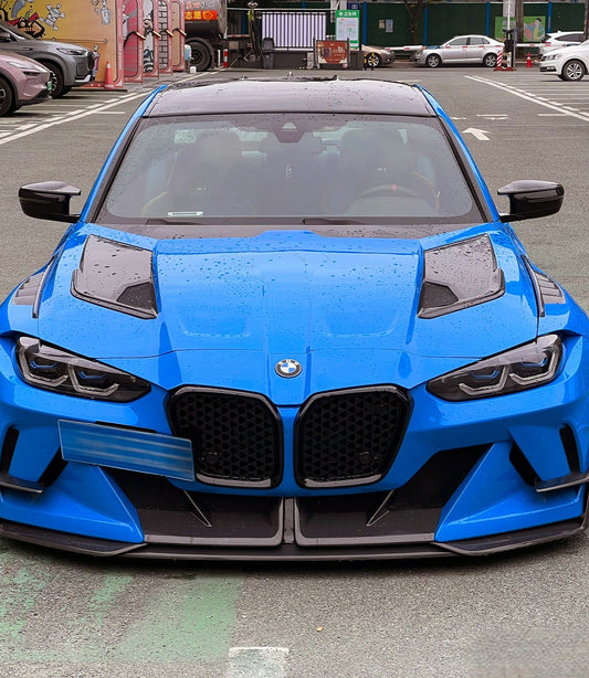 BMW M3CS M3C M3 G80 G81 2021-ON & M4CSL M4CS M4C M4 G82 G83 2021-ON with Aftermarket Parts - Hommage+ Hood Carbon Fiber from Geex Village