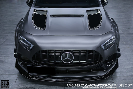 Mercedes Benz A-Class AMG A45 W177 V177 2019-ON with Aftermarket Parts - Stage 2 Front Lip Splitter&nbsp;Carbon Fiber from Geex Village
