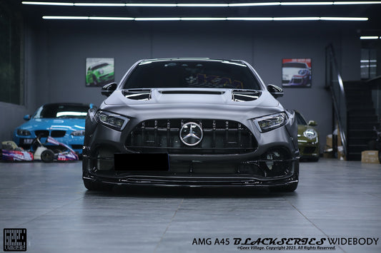 Mercedes Benz A-Class AMG A45 W177 V177 2019-ON with Aftermarket Parts - Stage 2 Front Lip Splitter&nbsp;Carbon Fiber from Geex Village