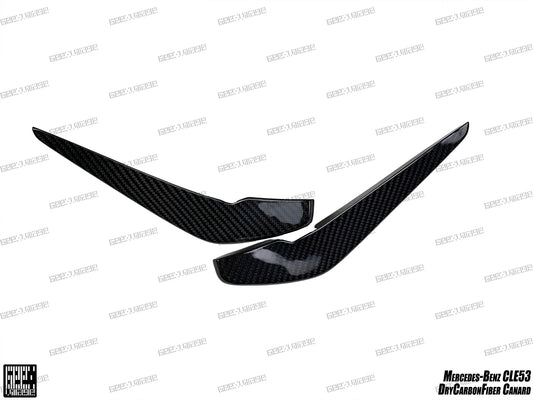 Mercedes Benz CLE-Class AMG CLE 53 2024-ON with Aftermarket Parts - Front Canards Dry Pre-preg Carbon Fiber from Geex Village