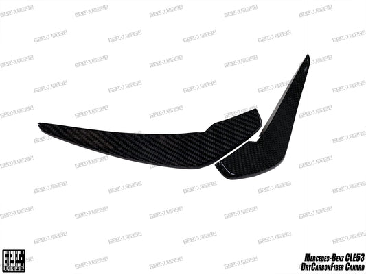 Mercedes Benz CLE-Class AMG CLE 53 2024-ON with Aftermarket Parts - Front Canards Dry Pre-preg Carbon Fiber from Geex Village