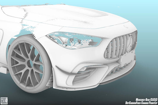 Mercedes Benz CLE-Class AMG CLE 53 2024-ON with Aftermarket Parts - Front Canards Dry Pre-preg Carbon Fiber from Geex Village