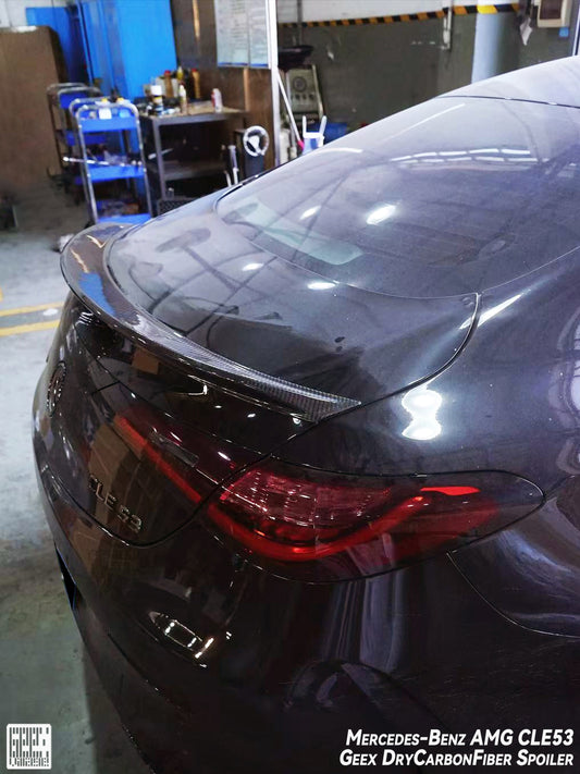 Geex Village Rear Lip Ducktail Spoiler for Mercedes Benz CLE-Class AMG CLE 53 / 450 / 300 C236 2024-ON Dry Pre-preg Carbon Fiber