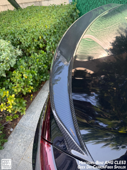 Geex Village Rear Lip Ducktail Spoiler for Mercedes Benz CLE-Class AMG CLE 53 / 450 / 300 C236 2024-ON Dry Pre-preg Carbon Fiber
