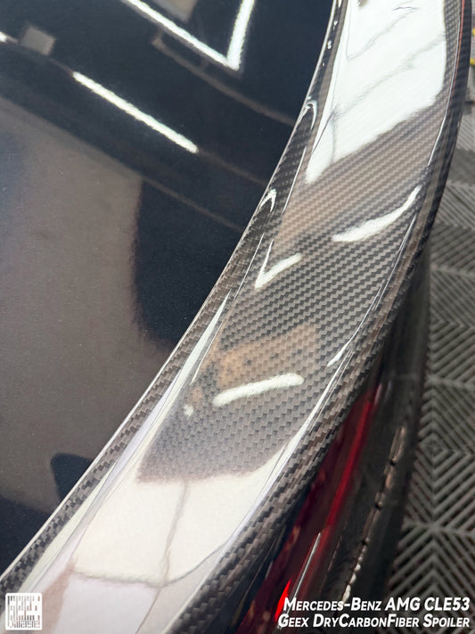  Mercedes Benz CLE-Class AMG CLE 53 / 450 / 300 2024-ON with Aftermarket Parts - Rear Lip Ducktail Spoiler Dry Pre-preg Carbon Fiber from Geex Village 
