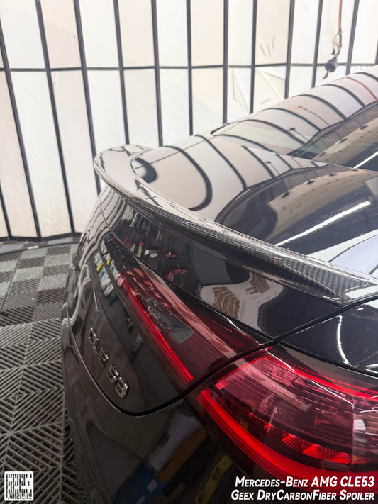  Mercedes Benz CLE-Class AMG CLE 53 / 450 / 300 2024-ON with Aftermarket Parts - Rear Lip Ducktail Spoiler Dry Pre-preg Carbon Fiber from Geex Village 