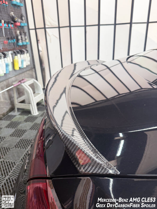 Geex Village Rear Lip Ducktail Spoiler for Mercedes Benz CLE-Class AMG CLE 53 / 450 / 300 C236 2024-ON Dry Pre-preg Carbon Fiber