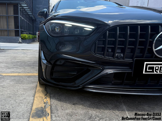 Mercedes Benz CLE-Class AMG CLE 53 2024-ON with Aftermarket Parts - Front Canards Dry Pre-preg Carbon Fiber from Geex Village