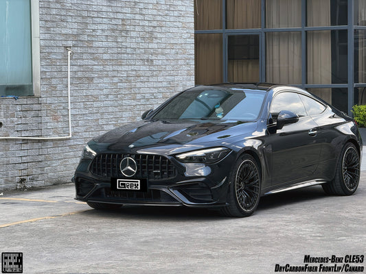 Mercedes Benz CLE-Class AMG CLE 53 2024-ON with Aftermarket Parts - Front Canards Dry Pre-preg Carbon Fiber from Geex Village