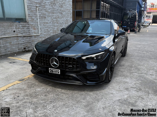 Mercedes Benz CLE-Class AMG CLE 53 2024-ON with Aftermarket Parts - Front Canards Dry Pre-preg Carbon Fiber from Geex Village