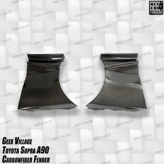 Toyota Supra MK5 A90 A91 3.0 2.0 2020-ON with Aftermarket Parts - Unicorn GT3 Widebody Fender Flares, Wheel Arches, and Side Skirts Carbon Fiber/FRP from Geex Village