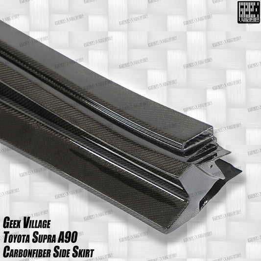 Toyota Supra MK5 A90 A91 3.0 2.0 2020-ON with Aftermarket Parts - Unicorn GT3 Widebody Fender Flares, Wheel Arches, and Side Skirts Carbon Fiber/FRP from Geex Village