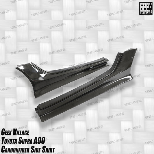 Toyota Supra MK5 A90 A91 3.0 2.0 2020-ON with Aftermarket Parts - Unicorn GT3 Widebody Fender Flares, Wheel Arches, and Side Skirts Carbon Fiber/FRP from Geex Village
