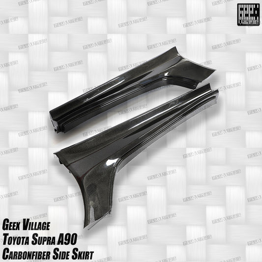 Toyota Supra MK5 A90 A91 3.0 2.0 2020-ON with Aftermarket Parts - Unicorn GT3 Widebody Fender Flares, Wheel Arches, and Side Skirts Carbon Fiber/FRP from Geex Village