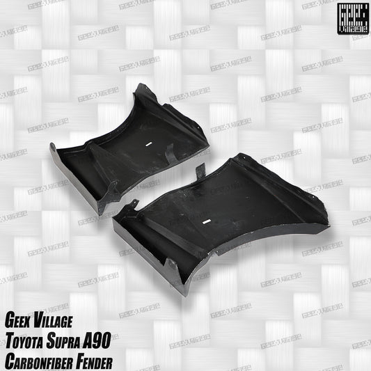 Toyota Supra MK5 A90 A91 3.0 2.0 2020-ON with Aftermarket Parts - Unicorn GT3 Widebody Fender Flares, Wheel Arches, and Side Skirts Carbon Fiber/FRP from Geex Village
