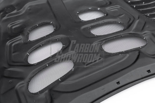 Toyota Supra MK5 A90 A91 3.0 2.0 2020-ON with Aftermarket Parts - Unicorn GT3 Clamshell Hood and Front Bumper & Steel Brackets and Cable for Clamshell Hood and Bumper Carbon Fiber/FRP/Steel from Geex Village