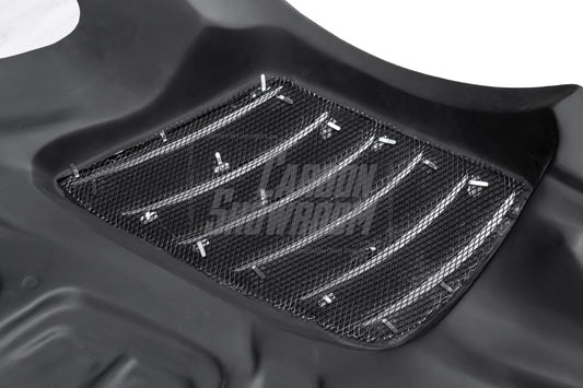 Toyota Supra MK5 A90 A91 3.0 2.0 2020-ON with Aftermarket Parts - Unicorn GT3 Clamshell Hood and Front Bumper & Steel Brackets and Cable for Clamshell Hood and Bumper Carbon Fiber/FRP/Steel from Geex Village