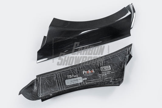 Volkswagen Golf GTI R MK8 2022-ON with Aftermarket Parts - Rear Quarter Panel Flares Set Carbon Fiber from Geex Village