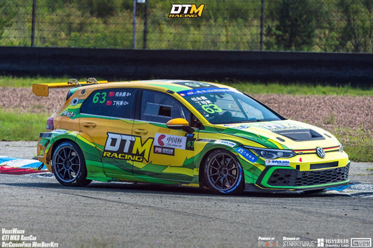 Volkswagen Golf GTI R MK8 2022-ON with Aftermarket Parts - Rear Quarter Panel Flares Set Carbon Fiber from Geex Village