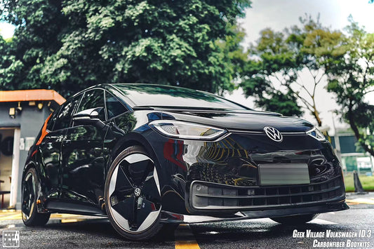 Volkswagen ID.3 Pro Performance / S E11E12 2020 2021 2022 with Aftermarket Parts - Front Lip Carbon Fiber from Geex Village
