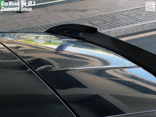 Volkswagen ID.3 Pro Performance / S E11E12 2018-ON with Aftermarket Parts - V2 Rear Roof Spoiler Carbon Fiber from Geex Village