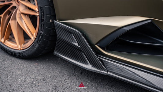 Lamborghini Huracan LP580 LP610 EVO RWD AWD Tecnica Performante 2015 2016 2017 2018 2019 2020 2021 2022 2023 2024 with Aftermarket Parts - Side Skirts Dry Pre-preg Carbon Fiber from ArmorExtend