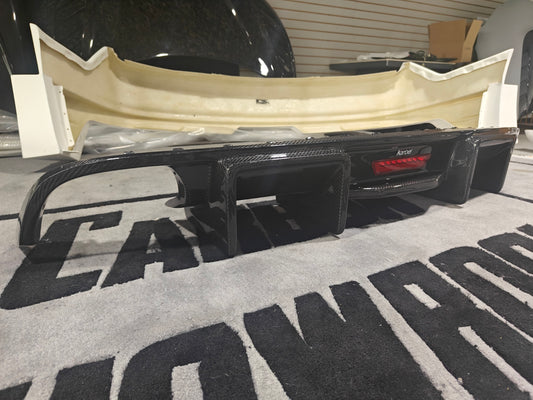 Karbel Carbon Rear Diffuser for Audi A7 C7 Carbon Fiber